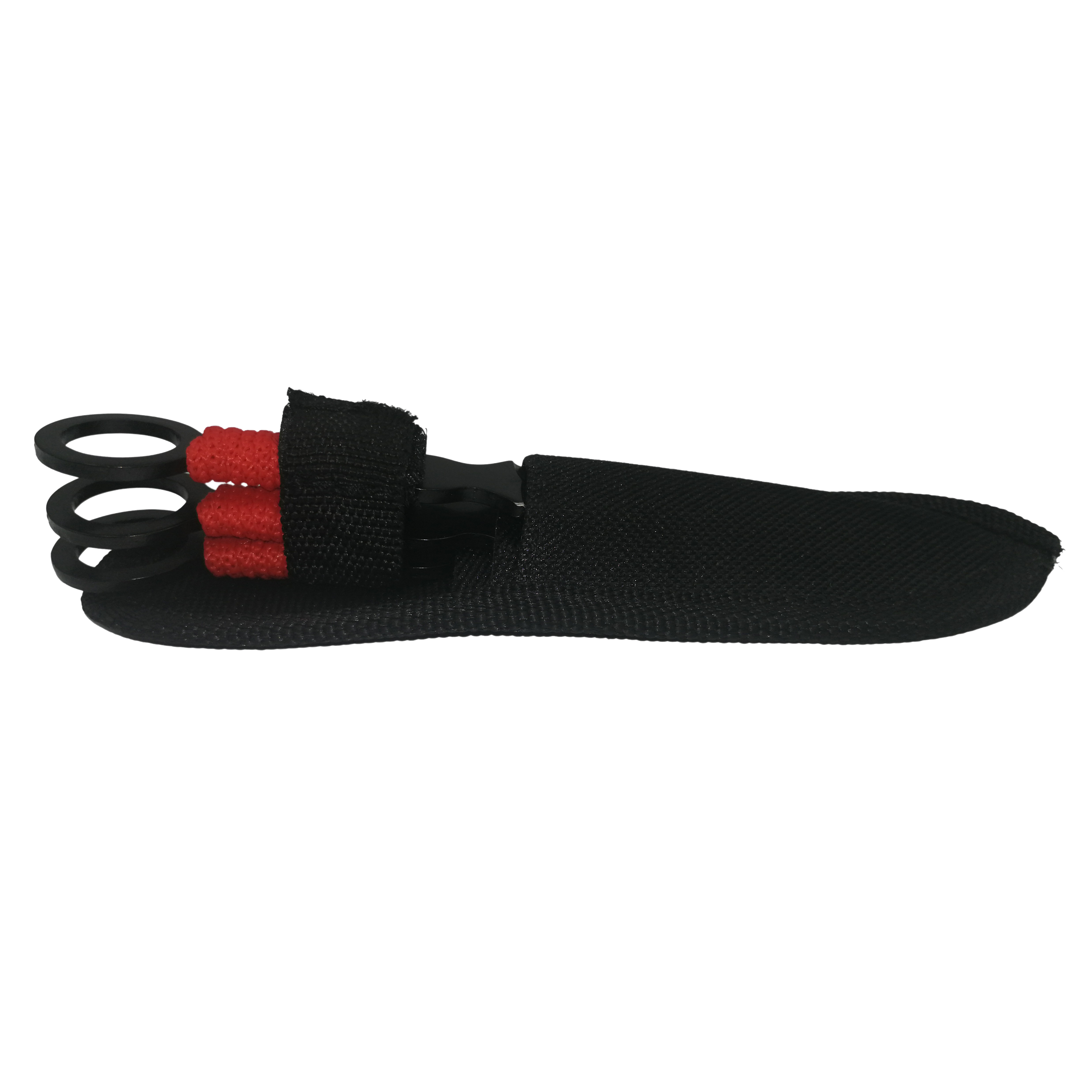 Set trei cutite de aruncat, Black Kunai, otel inoxidabil, 16 cm, teaca inclusa - 4 | YEO