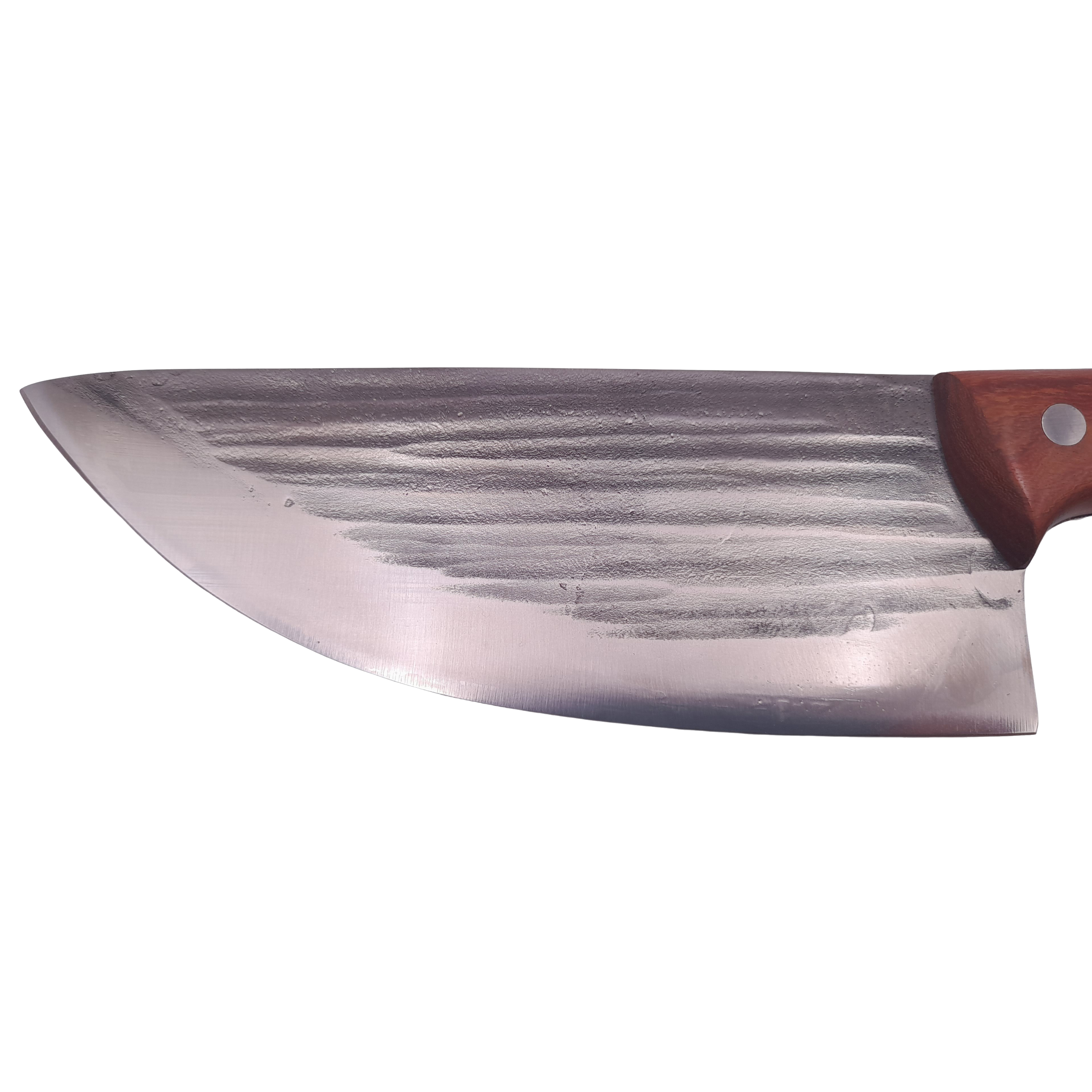Set doua cutite de bucatar DEPOX®, lucrate manual, Destiny Blade, 31.5 cm, otel inoxidabil, maro — imaginea 8