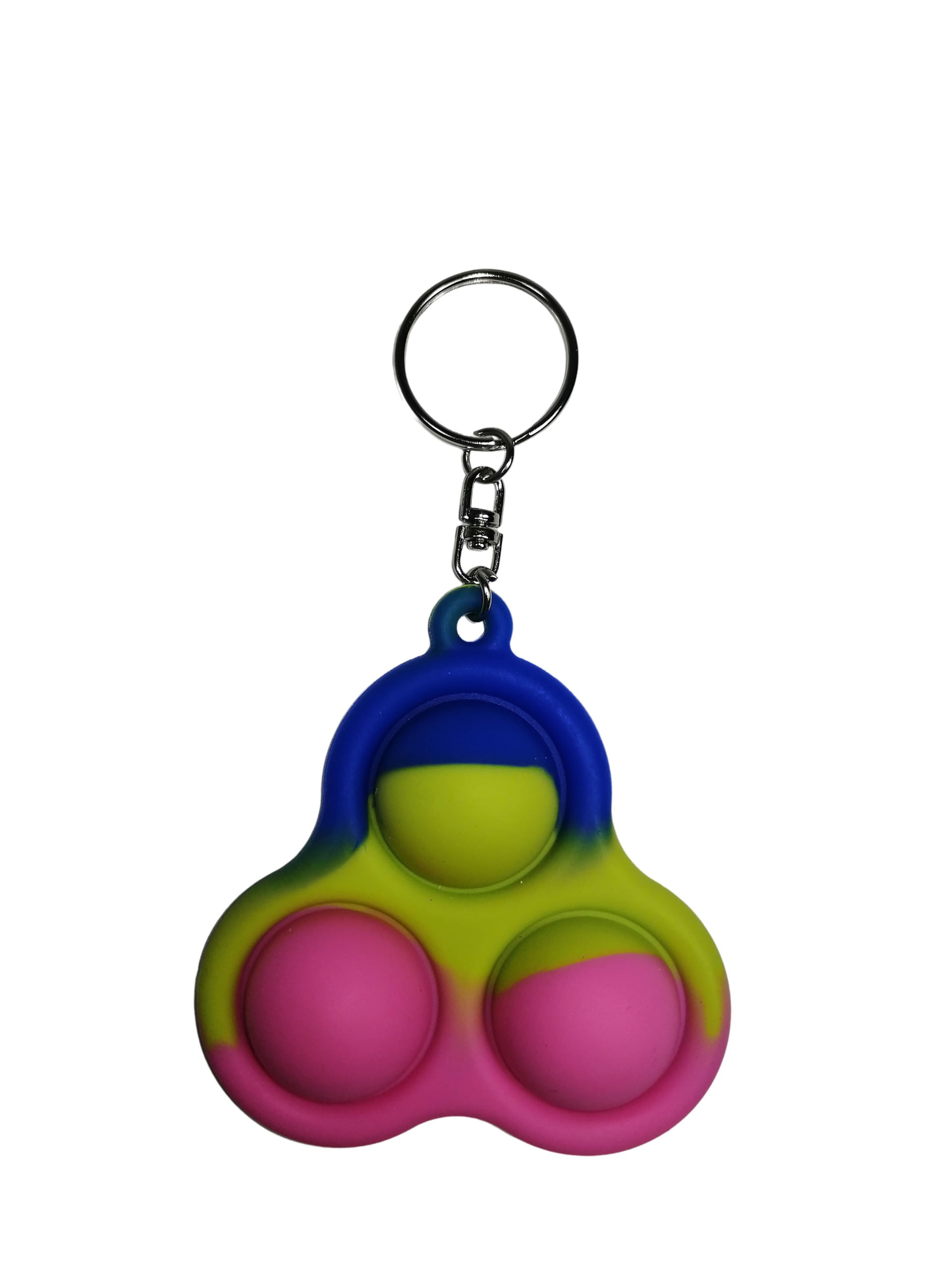 Set jucarii antistres, Pop it, breloc, silicon, 8 cm, tricolor - 4 | YEO