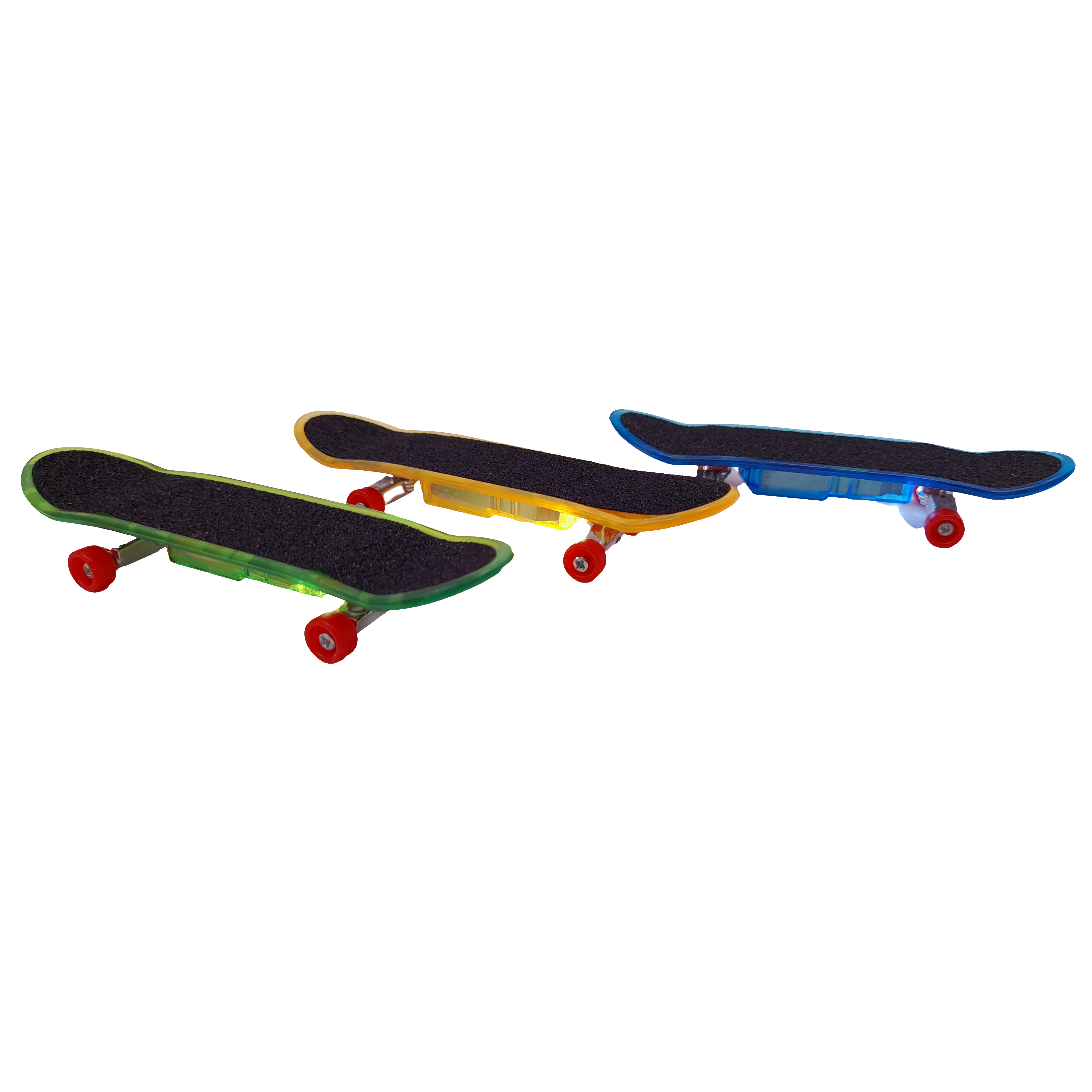 Set mini Skateboard IdeallStore®, Fingerboard Light, LED, 9.5 cm, multicolor - 4 | YEO