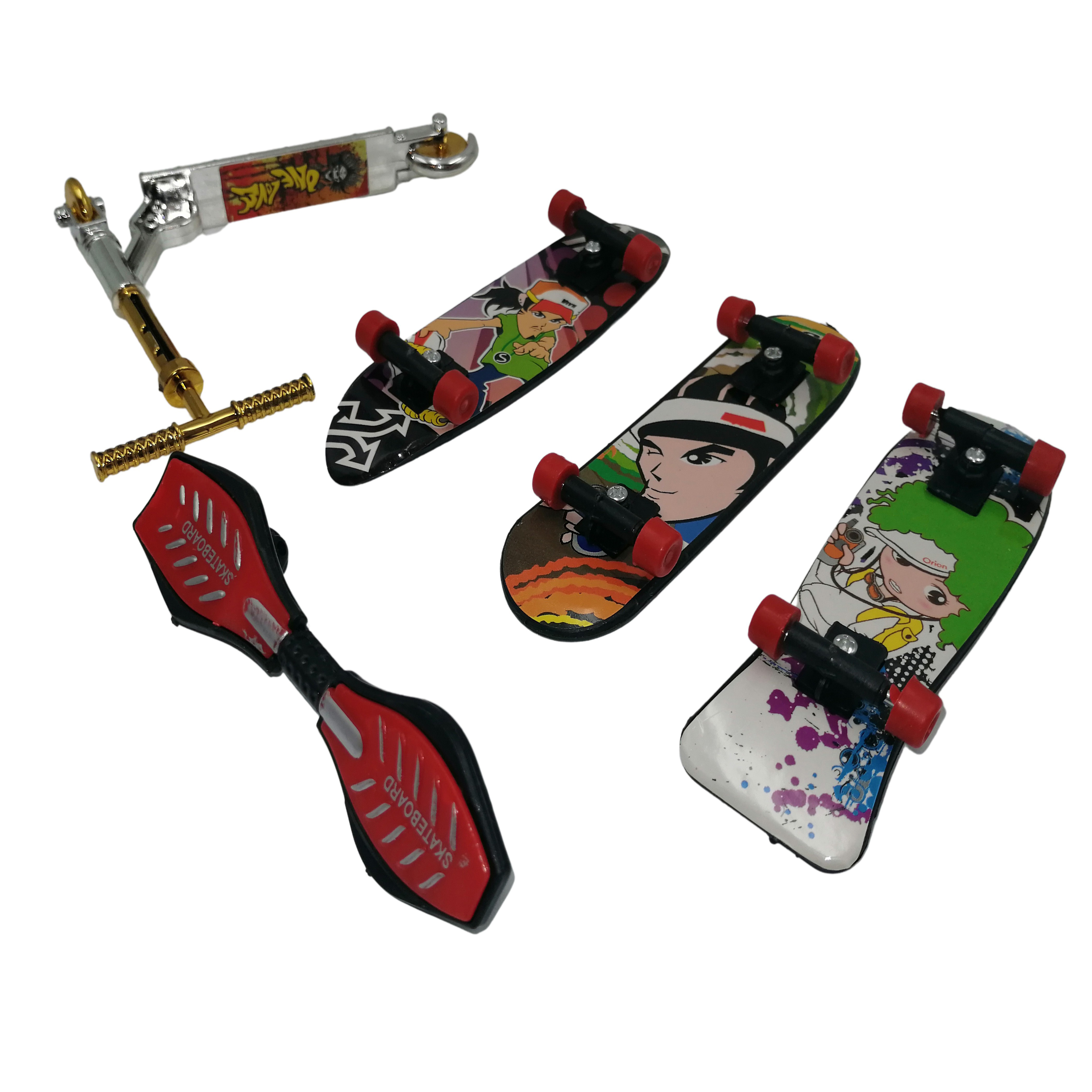 Set de mini jucarii IdeallStore®, Fingerboard Street, plastic, multicolor - 1 | YEO