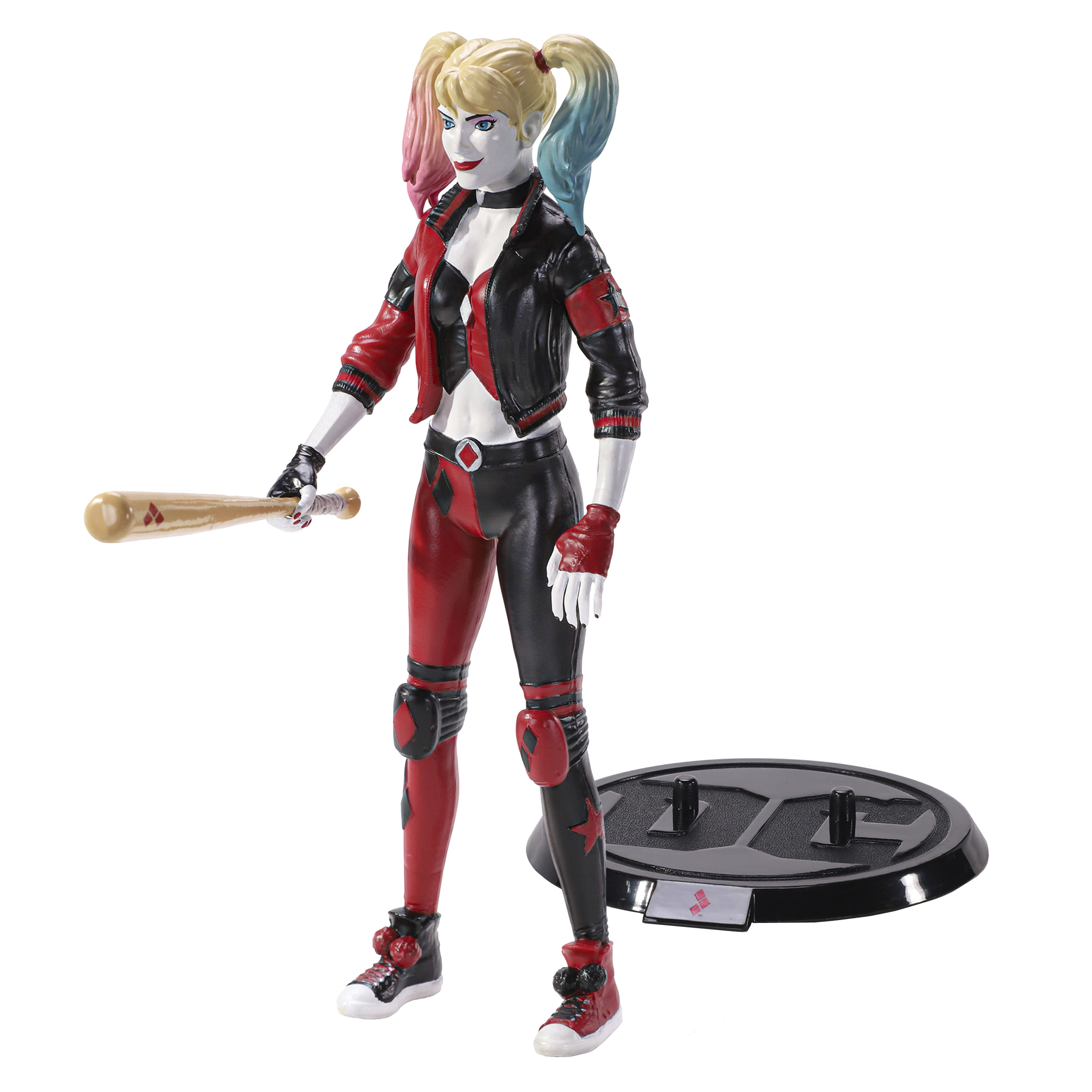 Figurina articulata Harley Quinn IdeallStore®, Twisted Psychiatrist, editie de colectie, 18 cm, stativ inclus - 1 | YEO