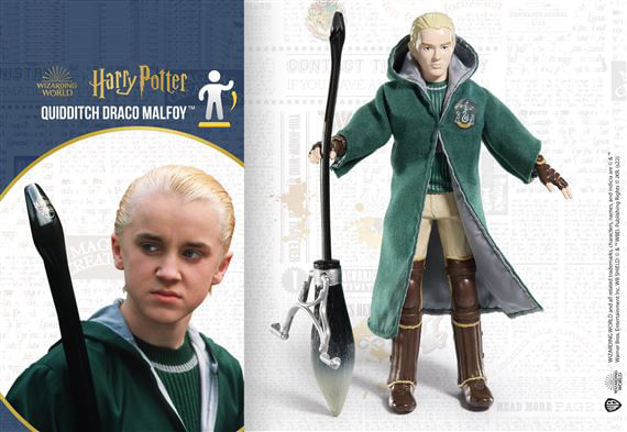 Figurina Draco Malfoy articulata IdeallStore®, Quidditch Seeker, editie de colectie, 18 cm, stativ inclus - 2 | YEO