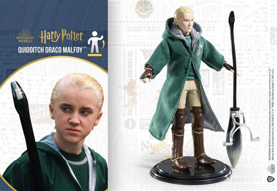 Figurina Draco Malfoy articulata IdeallStore®, Quidditch Seeker, editie de colectie, 18 cm, stativ inclus - 4 | YEO