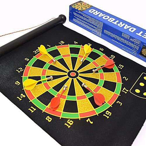 Tabla magnetica de darts, 47 cm, textil, neagra - 4 | YEO