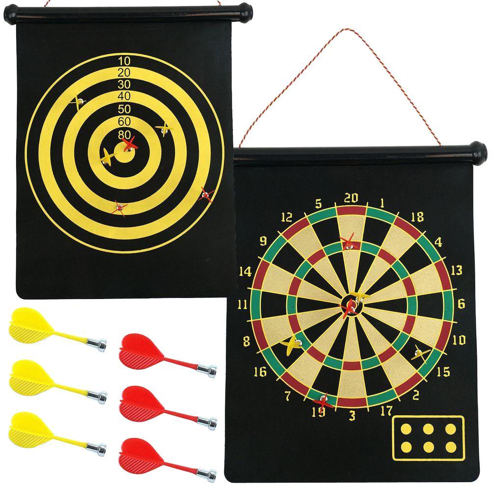 Tabla magnetica de darts, 47 cm, textil, neagra - 3 | YEO