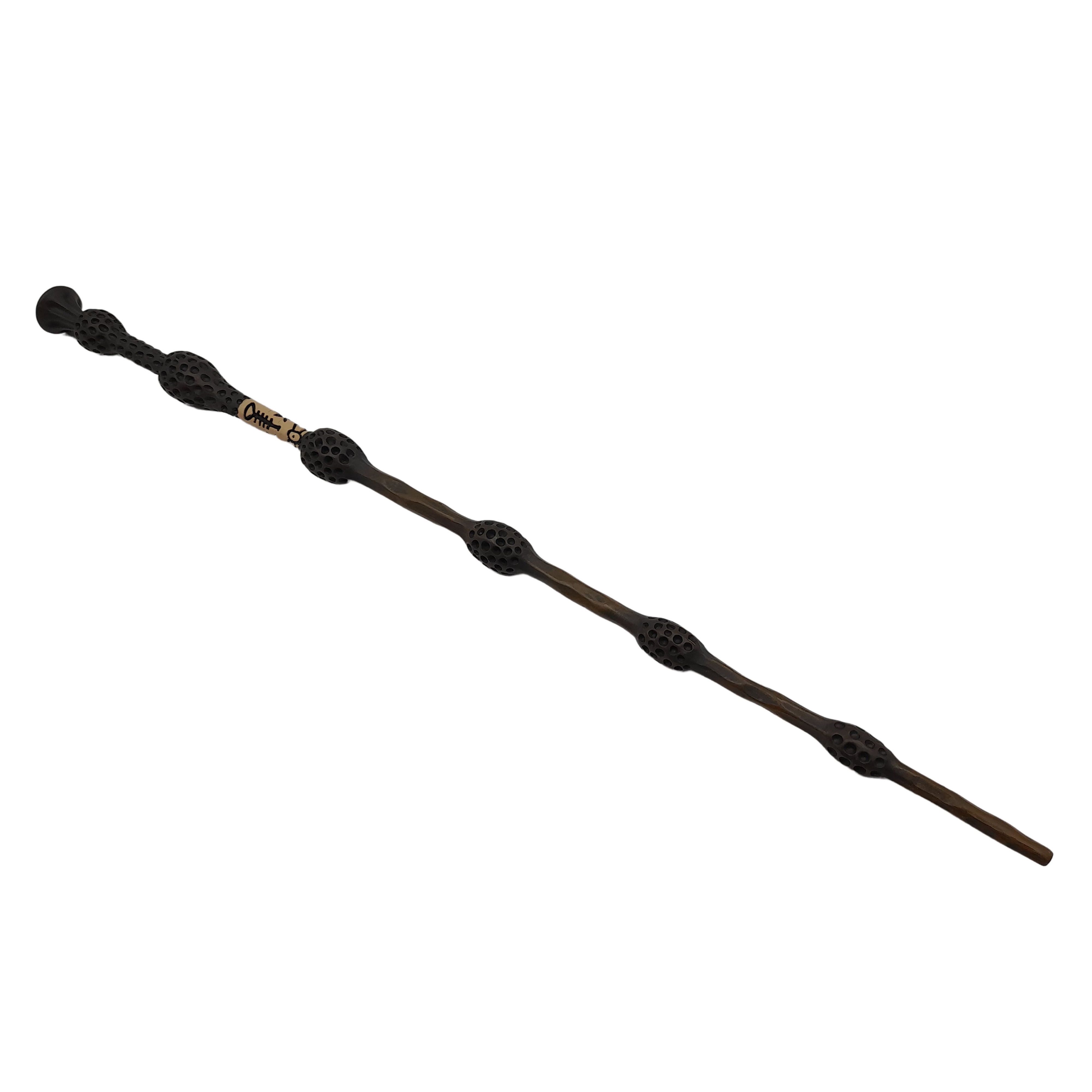 Bagheta magica IdeallStore®, Elder Wand, insertii metal, 41 cm, maro - 1 | YEO