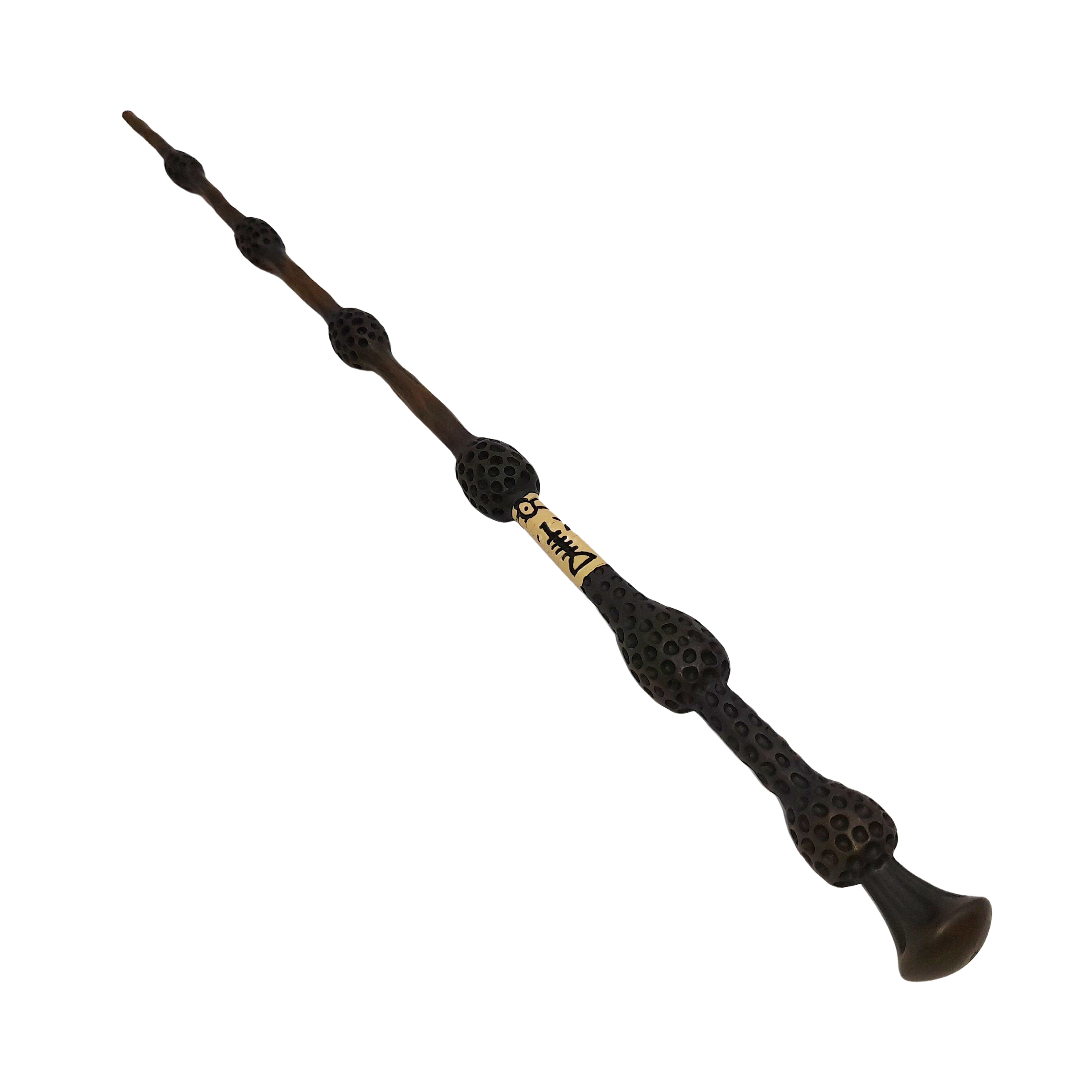 Bagheta magica IdeallStore®, Elder Wand, insertii metal, 41 cm, maro - 4 | YEO