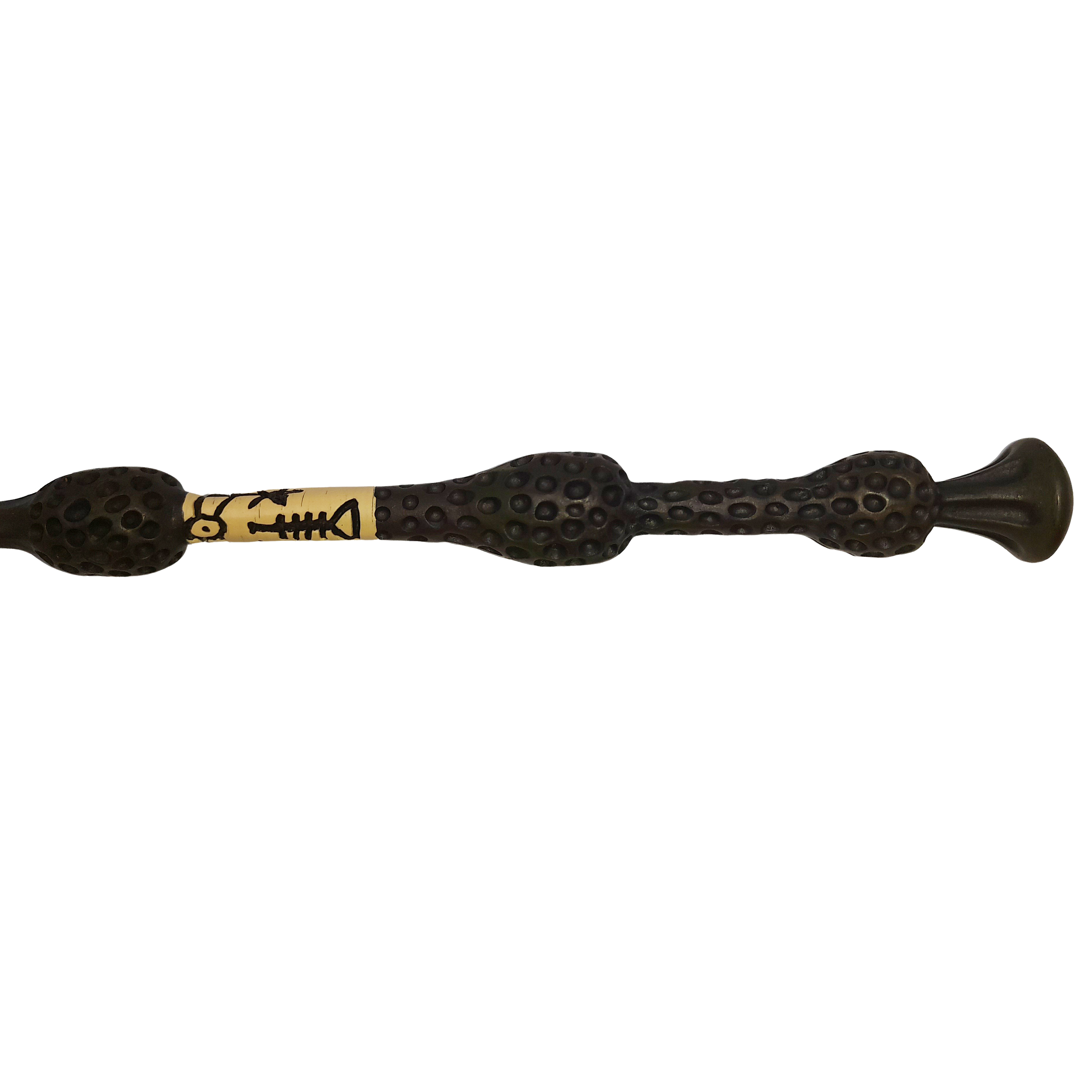 Bagheta magica IdeallStore®, Elder Wand, insertii metal, 41 cm, maro - 3 | YEO