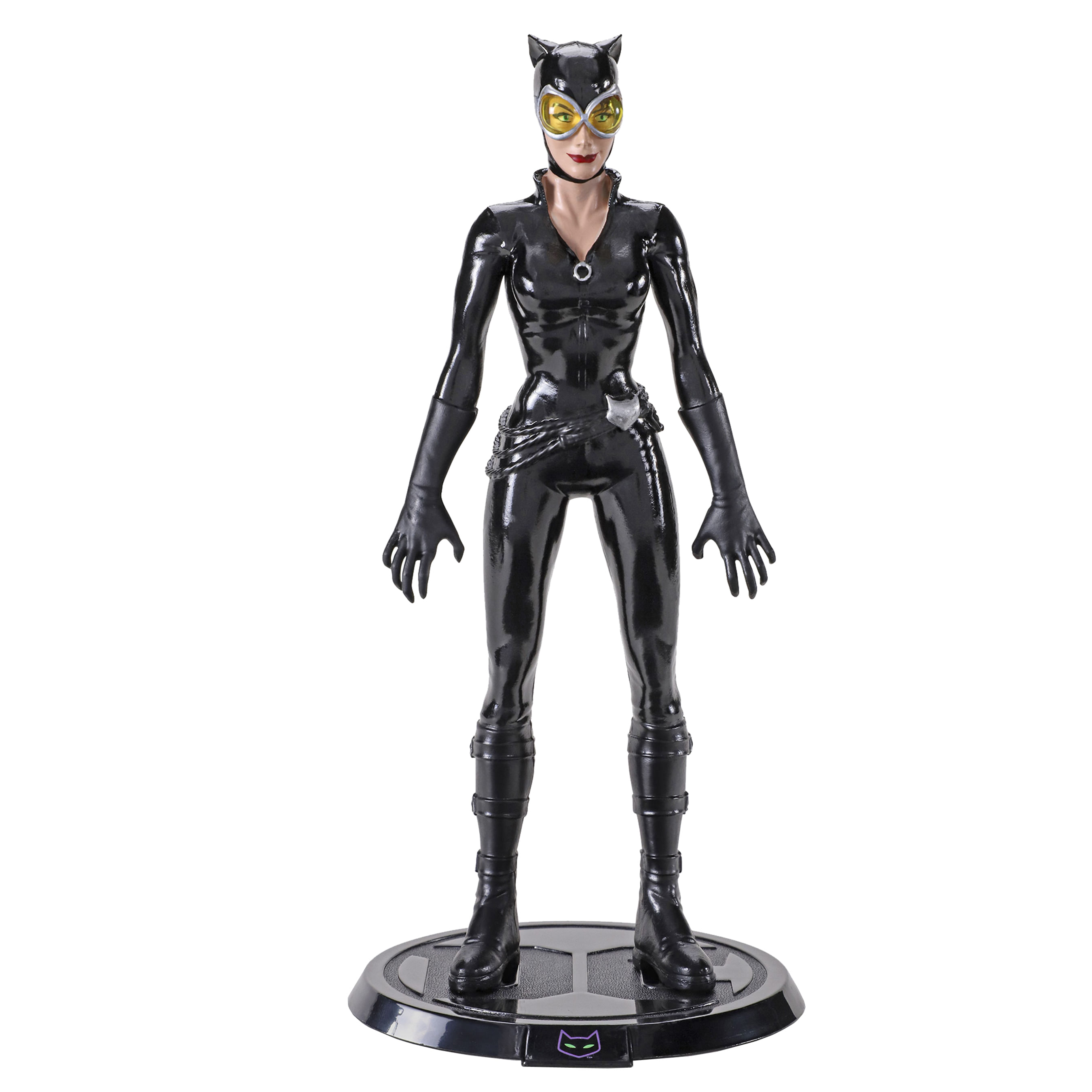 Figurina Catwoman articulata IdeallStore®, Purrr Mistress, editie de colectie, 18 cm, stativ inclus