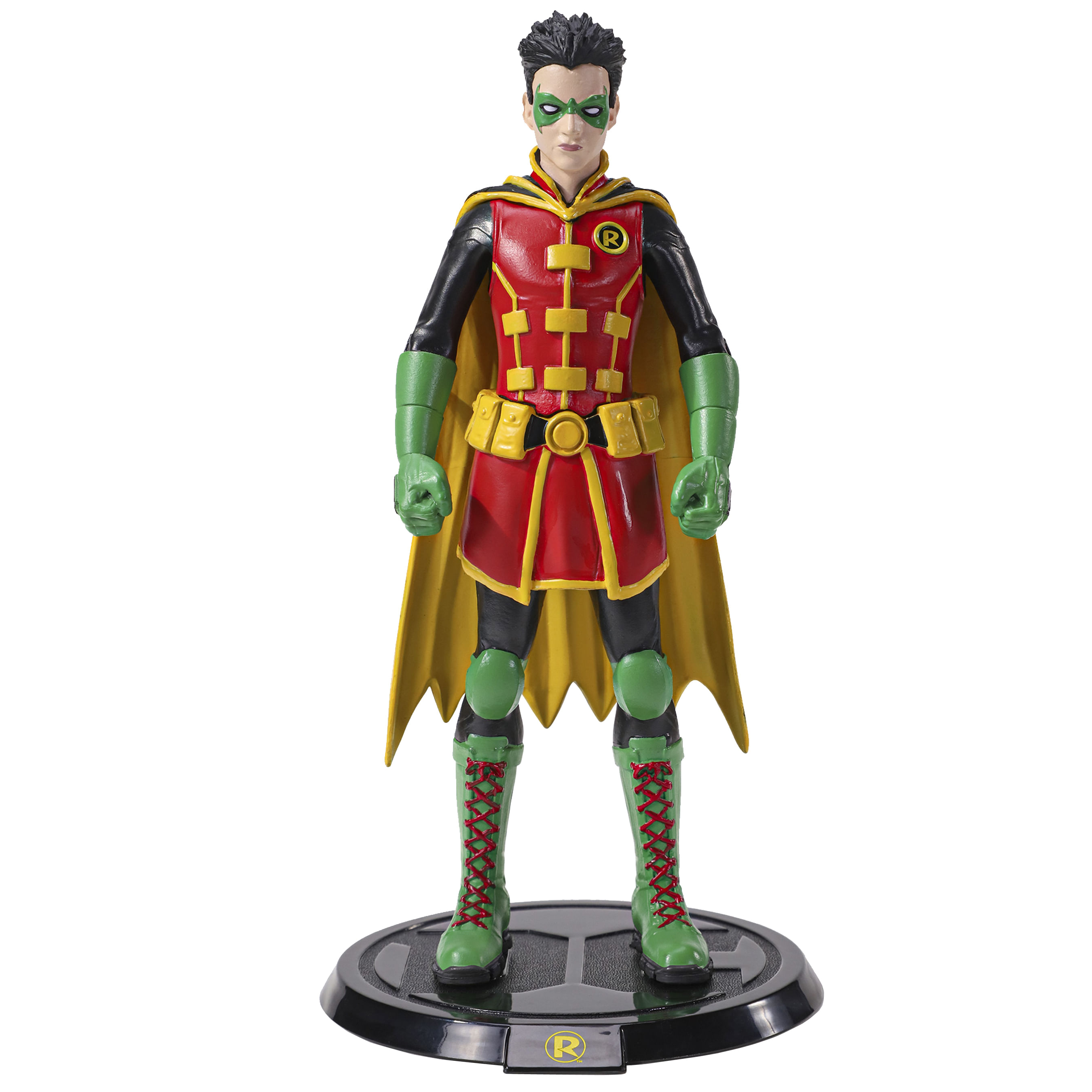 Figurina Robin articulata IdeallStore®, Boy Wonder, editie de colectie, 17 cm, stativ inclus