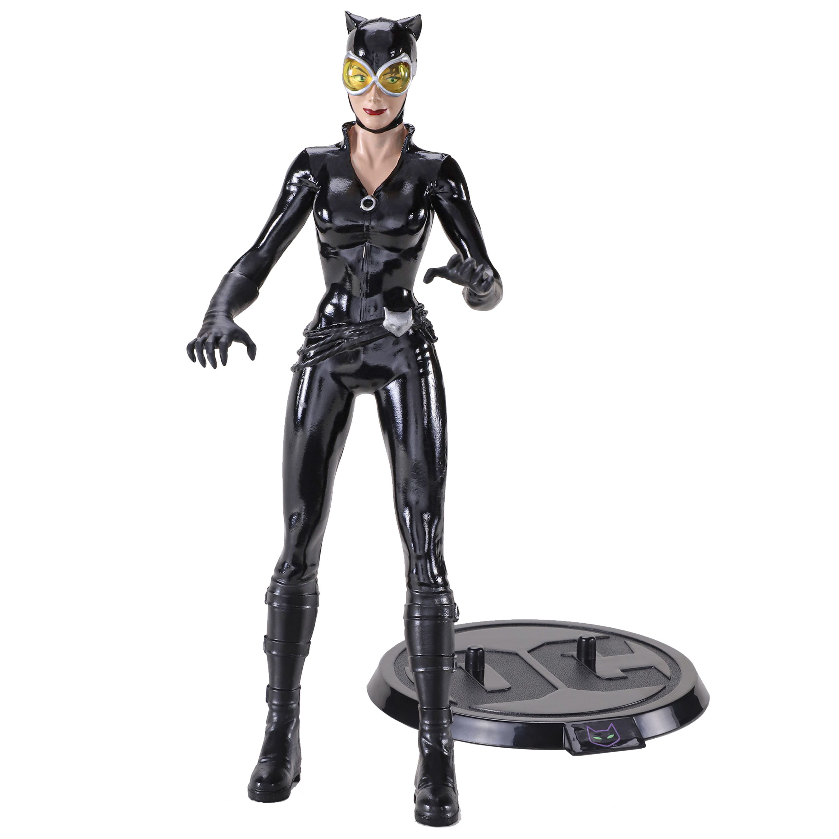 Figurina Catwoman articulata IdeallStore®, Purrr Mistress, editie de colectie, 18 cm, stativ inclus - 1 | YEO