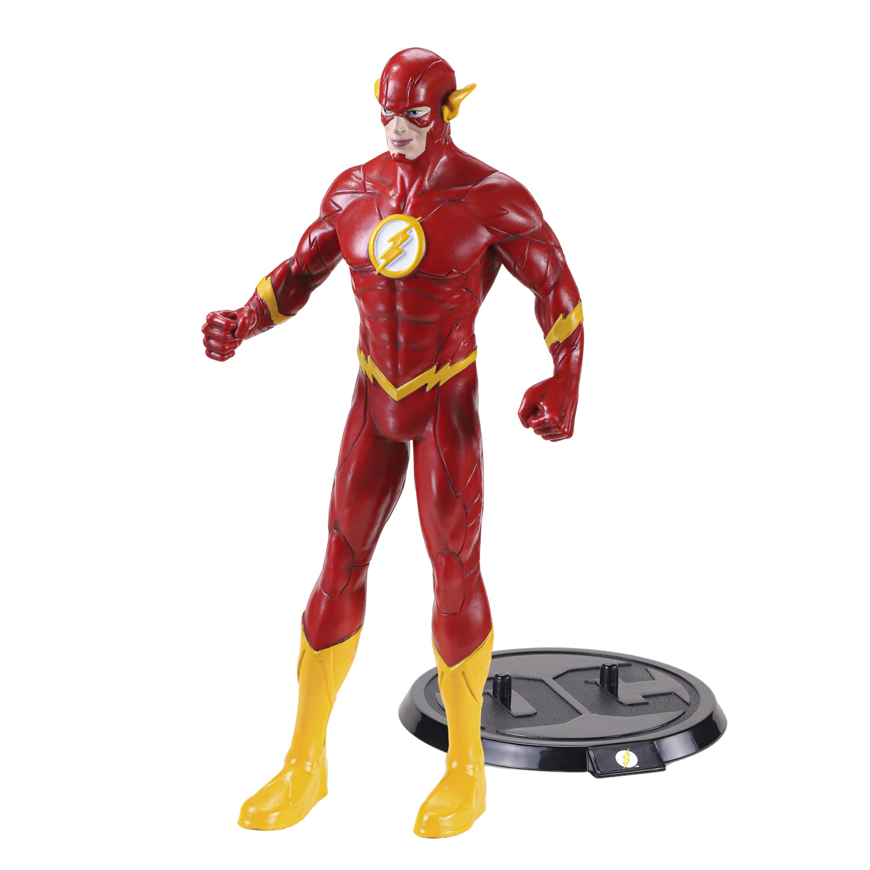 Figurina articulata de colectie The Flash, Fastest Man Alive, 18 cm, rosu, stativ inclus - 1 | YEO