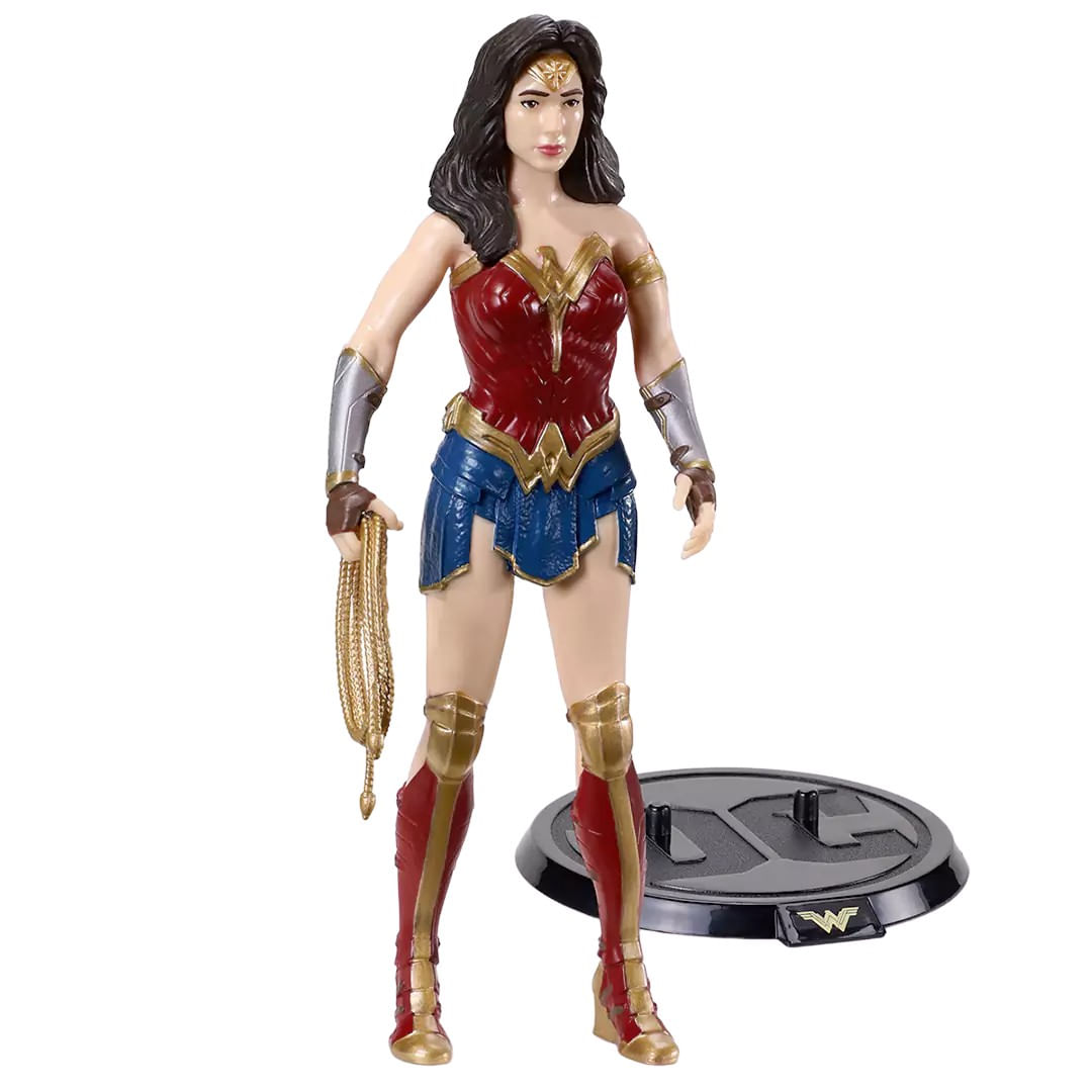 Figurina articulata de colectie Wonder Woman, Amazonian Princess, 18 cm, rosu, stativ inclus - 1 | YEO