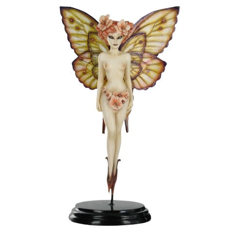 Figurina decorativa IdeallStore® editie limitata, Zana Primaverii, rasina, lucrata manual, 15 cm, multicolor