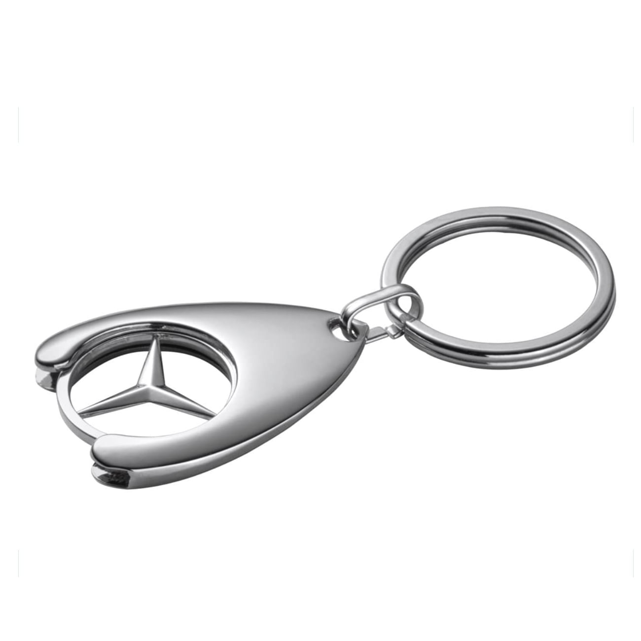 Breloc de chei IdeallStore, Silver Mercedes, 7.5 cm, metal, argintiu - 1 | YEO