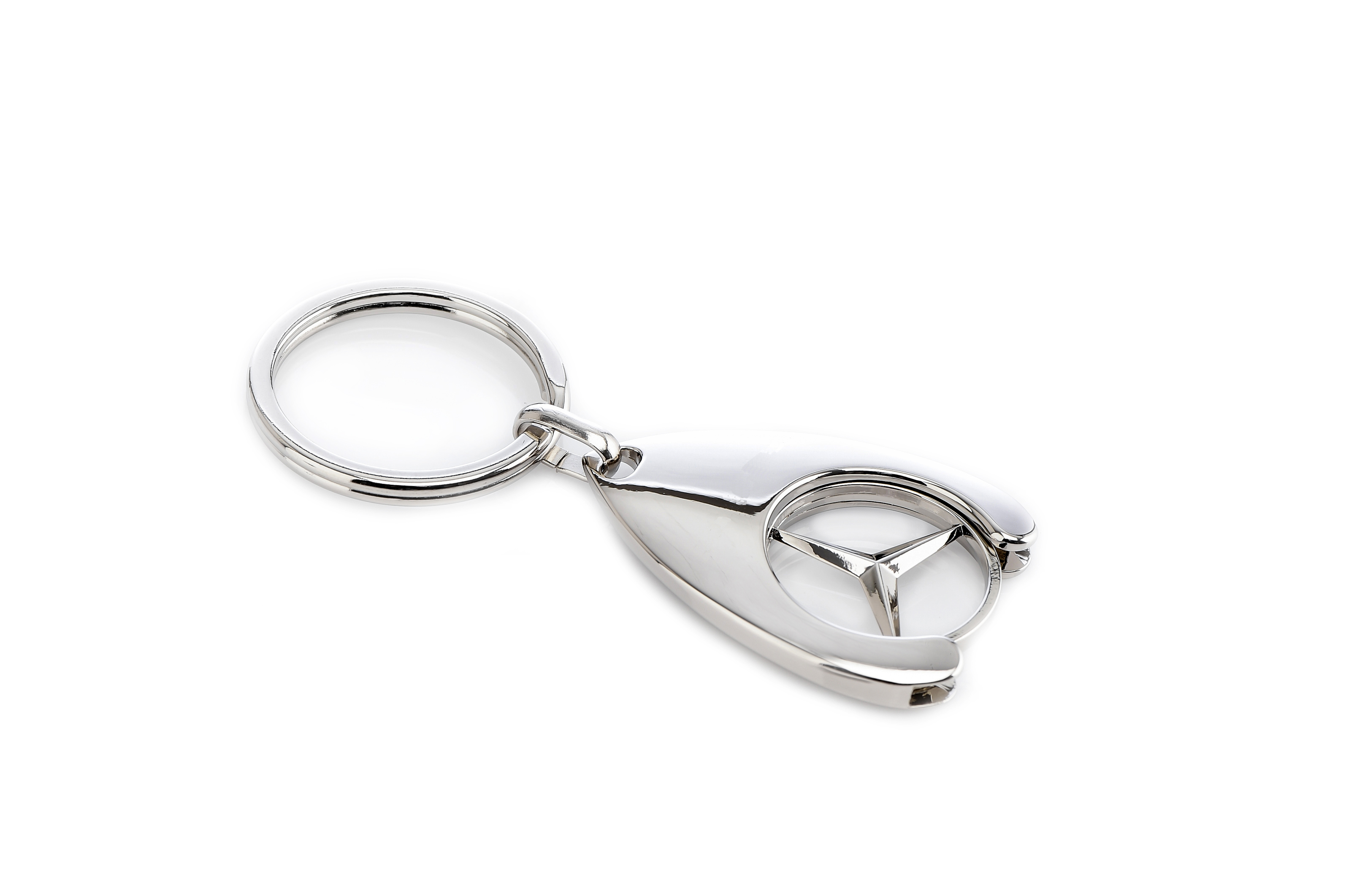 Breloc de chei IdeallStore, Silver Mercedes, 7.5 cm, metal, argintiu - 2 | YEO