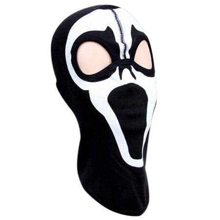 Cagula unisex IdeallStore®, Ghost Face, bumbac, marime universala, imprimeu, neagra