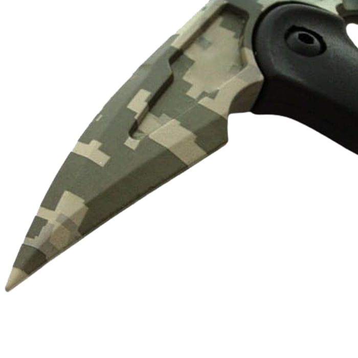 Topor Ideallstore®, Tactical Camo, otel inoxidabil, verde, 40 cm, teaca inclusa - 4 | YEO