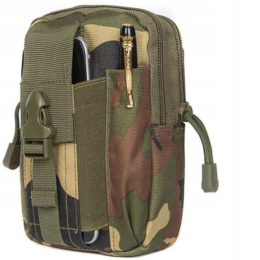 Husa tactica militara IdeallStore®, Trooper Reach, poliester, capacitate 1 l, 18 cm, camuflaj - 1 | YEO