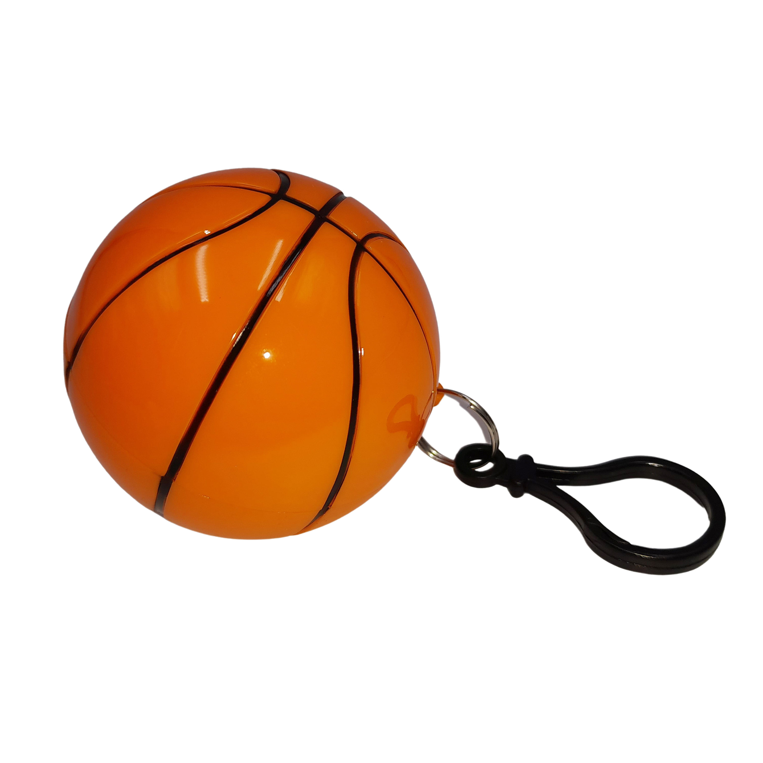 Pelerina de ploaie IdeallStore®, Poncho Basketball, one size, plastic, portocaliu