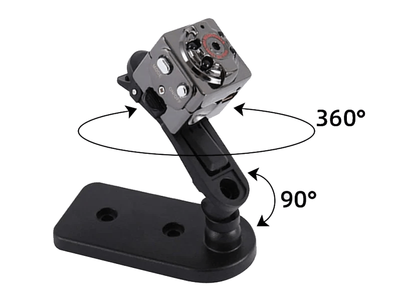 Mini-camera de supraveghere IdeallStore®, Tiny Surveillance, Full HD 1080p, 30 fps, negru - 2 | YEO