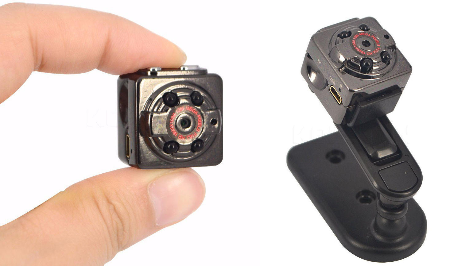 Mini-camera de supraveghere IdeallStore®, Tiny Surveillance, Full HD 1080p, 30 fps, negru - 2 | YEO