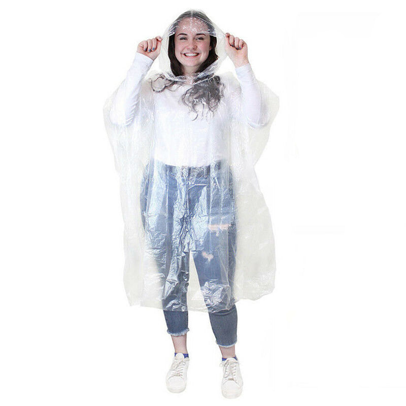 Pelerina de ploaie IdeallStore®, Poncho Ball, plastic, one size, rosu - 3 | YEO