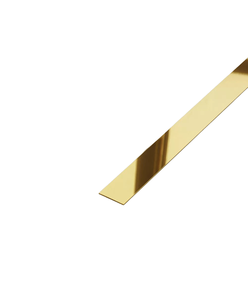 Profil platbanda inox auriu oglinda, 20x0.6x2700 mm