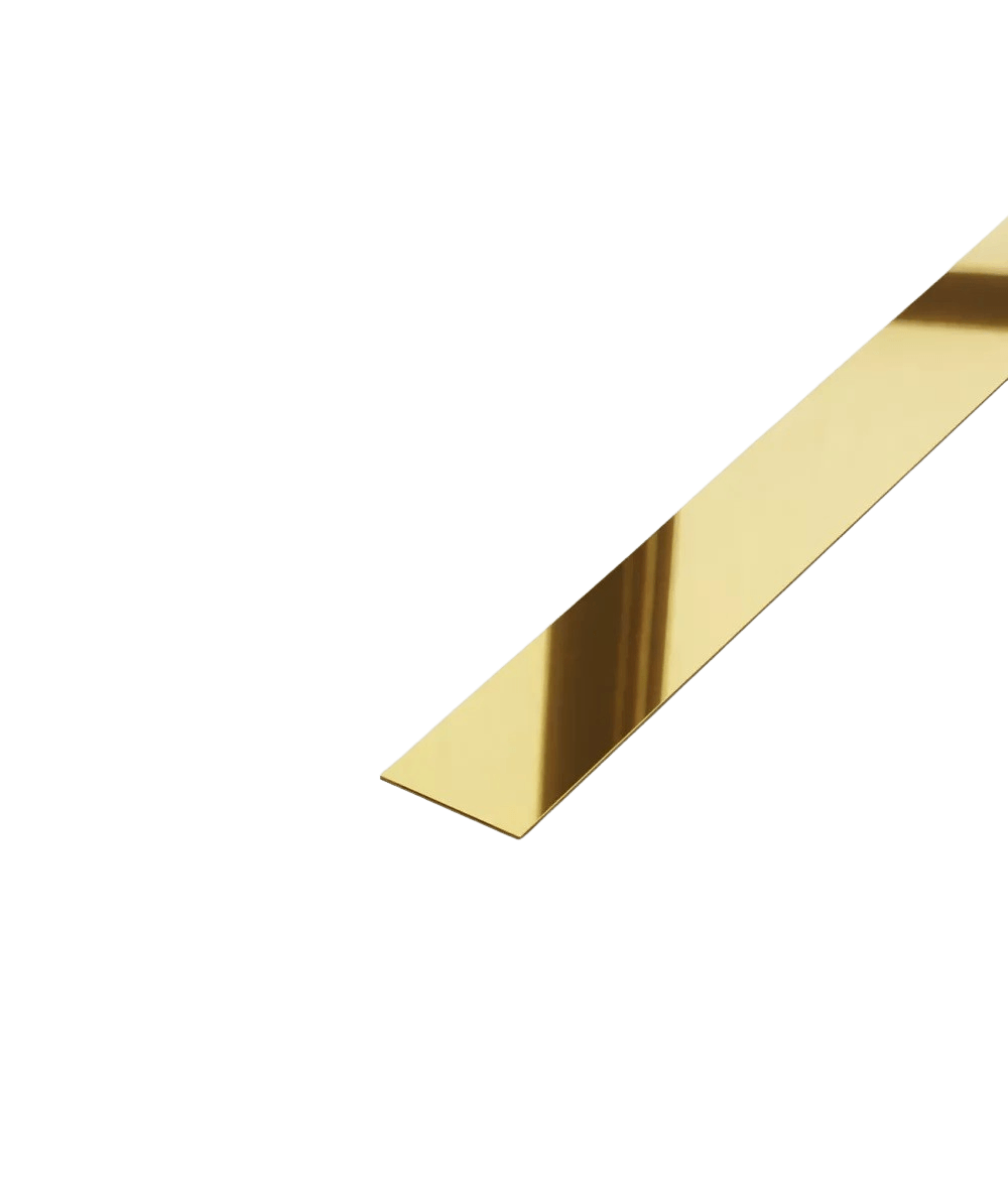 Profil platbanda inox auriu oglinda, 30x0.6x2700 mm