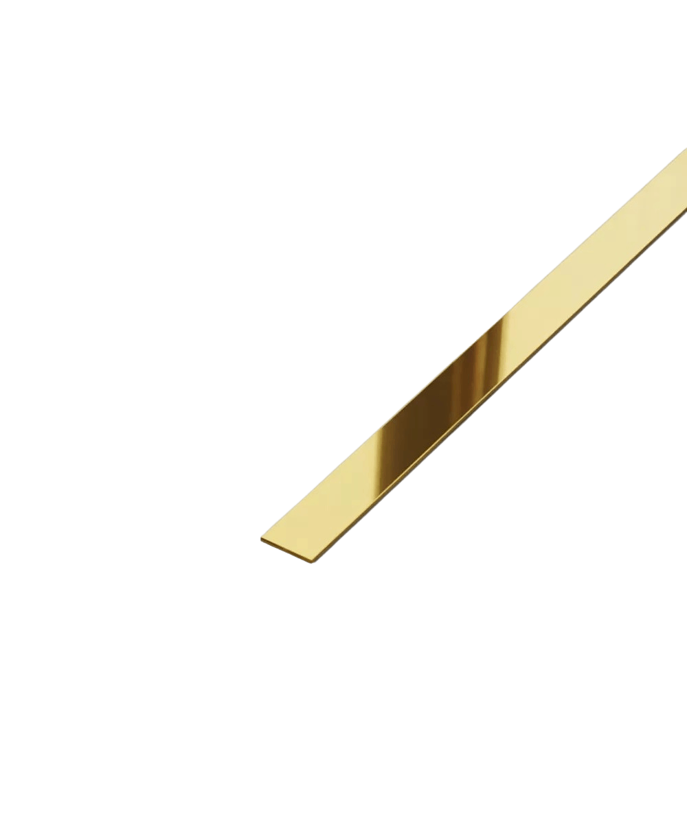 Profil platbanda inox auriu lucios 15x0,6x2700 mm