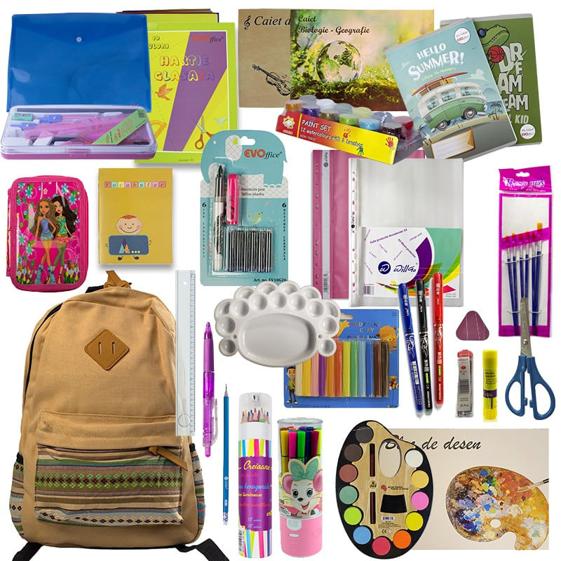 Ghiozdan premium echipat clasele 3-4 pentru fete, 31 produse