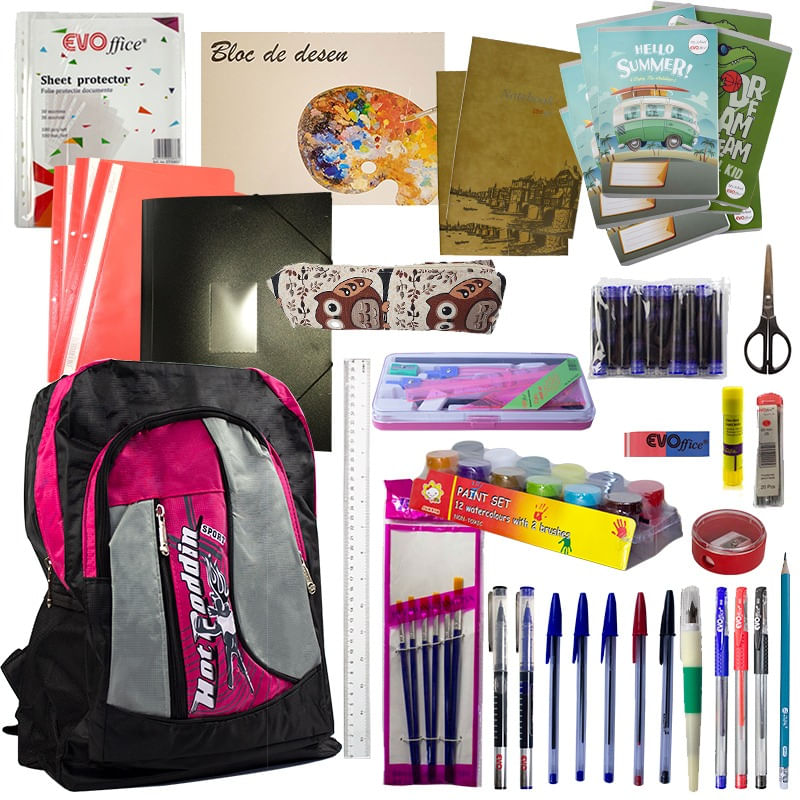 Ghiozdan echipat clasele 5-8 fete, 25 produse