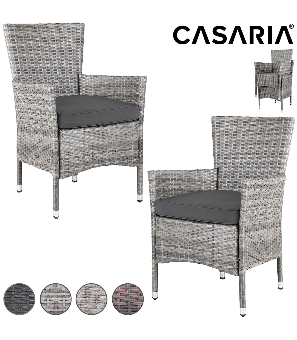 Set 2 x scaun gradina — imaginea 2