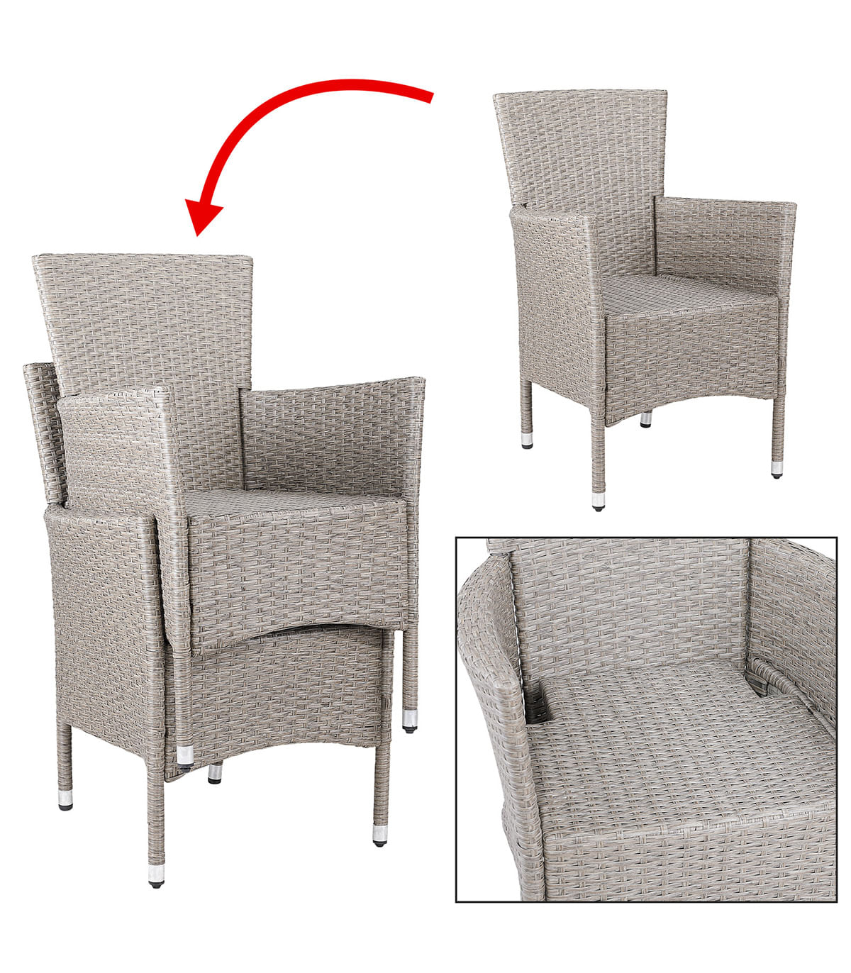 Set 2 x scaun gradina — imaginea 3