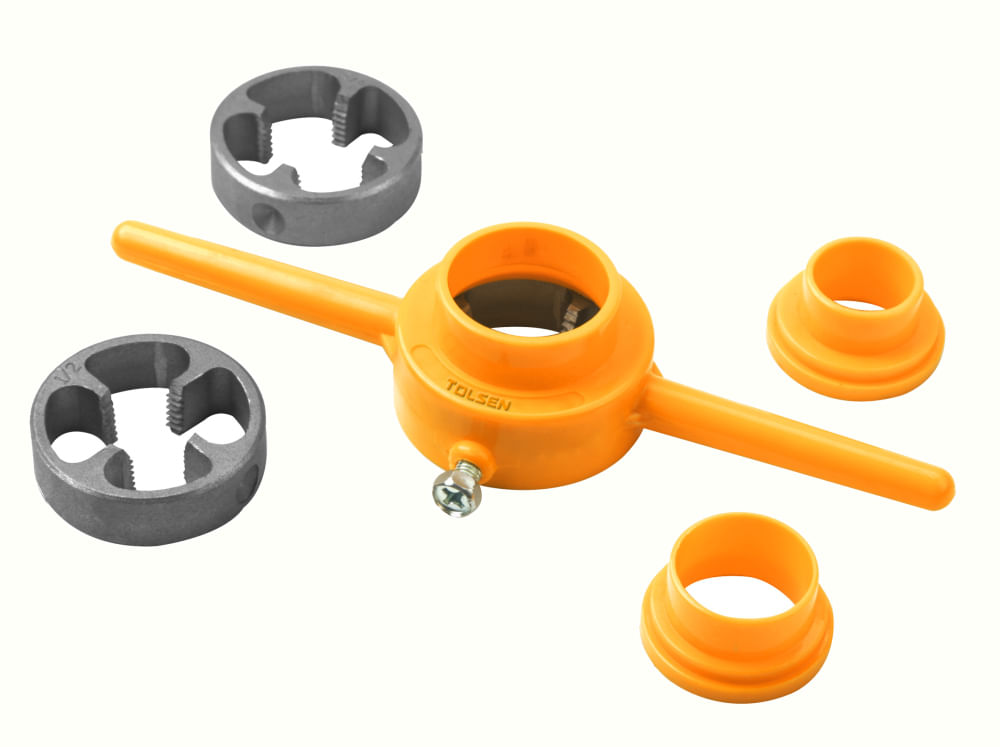 Set de filetare tevi PVC, 1/2-3/4-1,6 piese, Tolsen