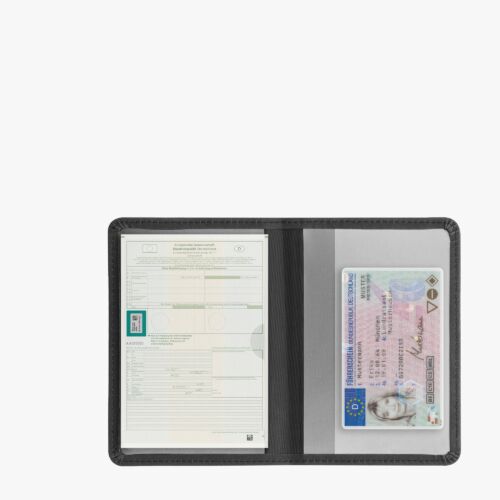 Husa pentru documente auto, Kwmobile, Negru, Piele ecologica, 55452.01 - 1 | YEO