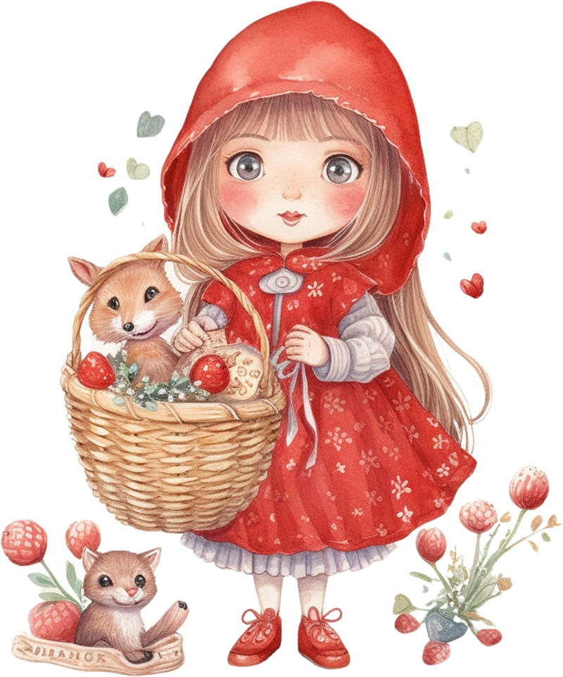 Sticker decorati, Scufita Rosie, rosu, 72 cm, 1298STK-3