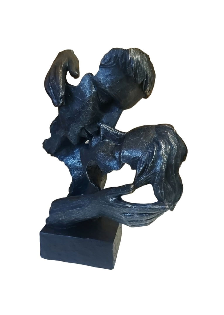 Statueta Decorativa Masca, Indragostiti, negru, 27 cm, 065SX - 2 | YEO