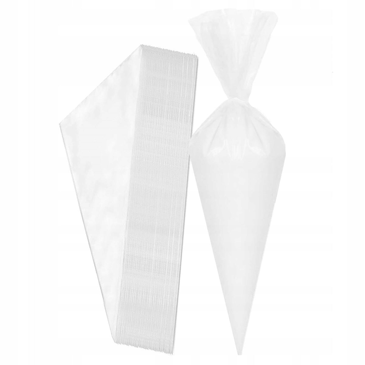 Set 100 de posuri pentru decorat Springos, 23,5 cm x 17 cm, polietilena, alb - 2 | YEO