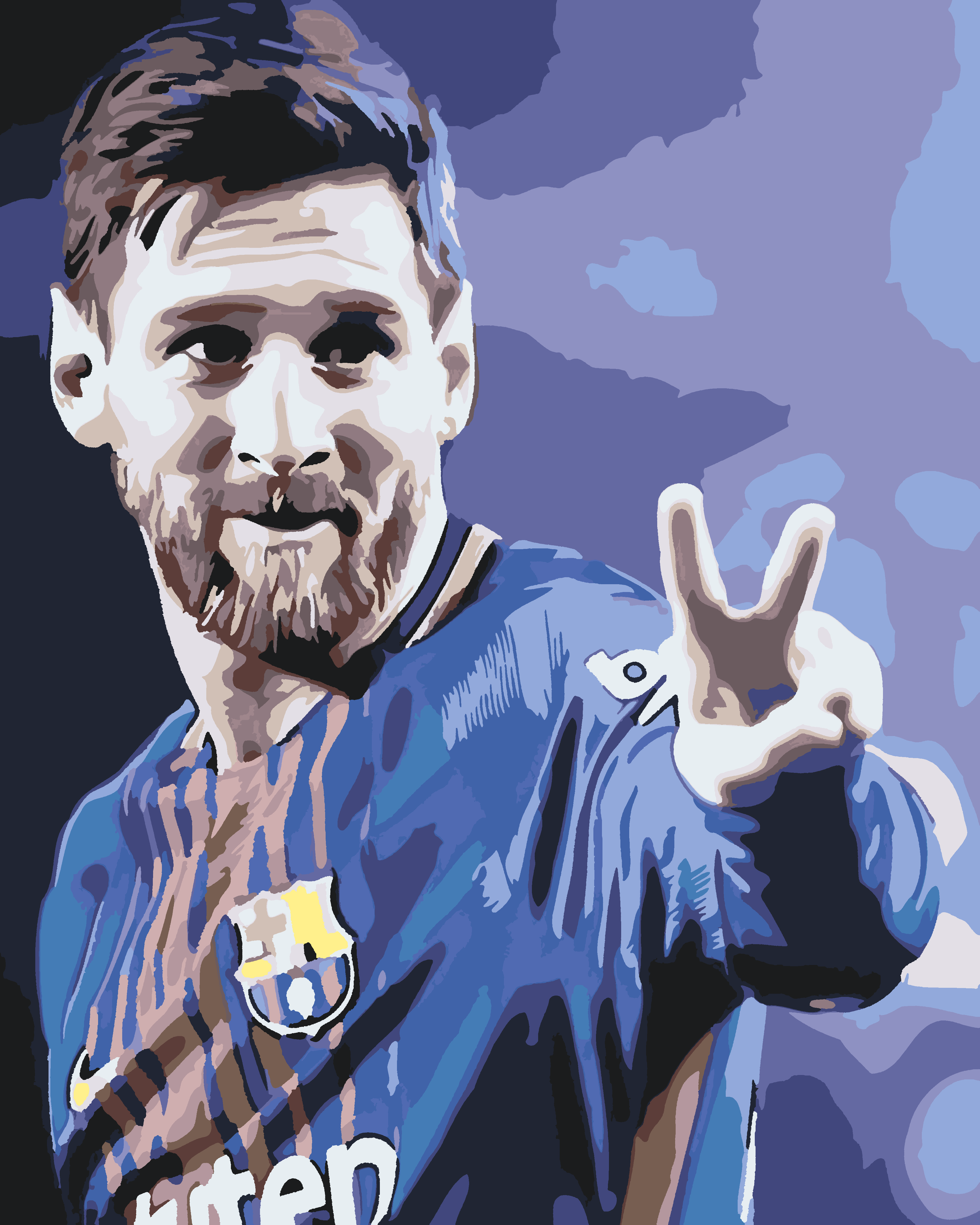 Set pictura pe numere Messi 2983