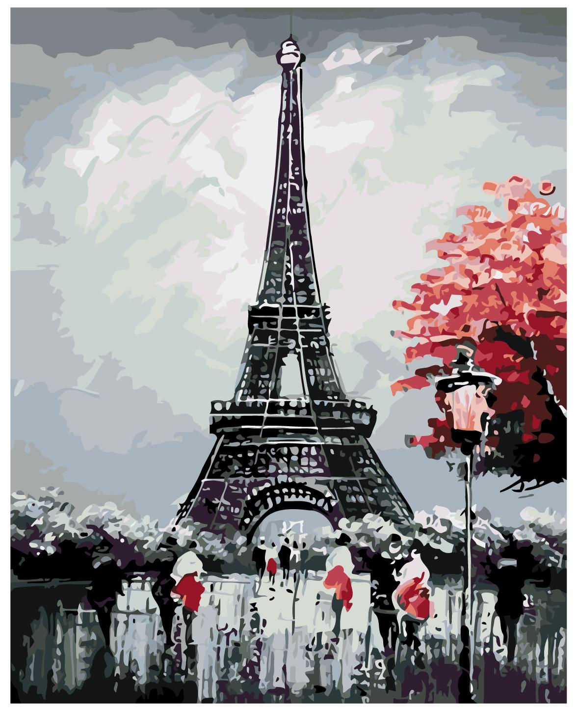 Set pictura pe numere Turnul Eiffel 1142