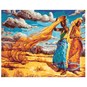 femeile sunt de pe venus barbatii de pe marte pdf Set pictura pe numere Femeile africane 1121, panza bumbac pe rama lemn, 40 x 50 cm