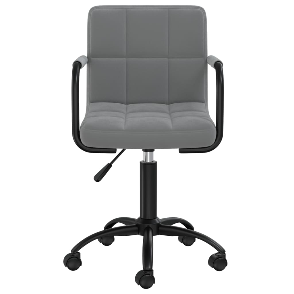 Scaun de bucatarie pivotant, catifea, gri inchis, model 43 — imaginea 3