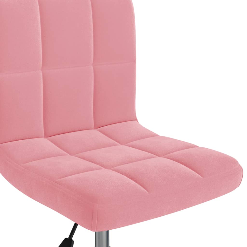 Scaun de bucatarie pivotant, catifea, roz, model 20 — imaginea 2