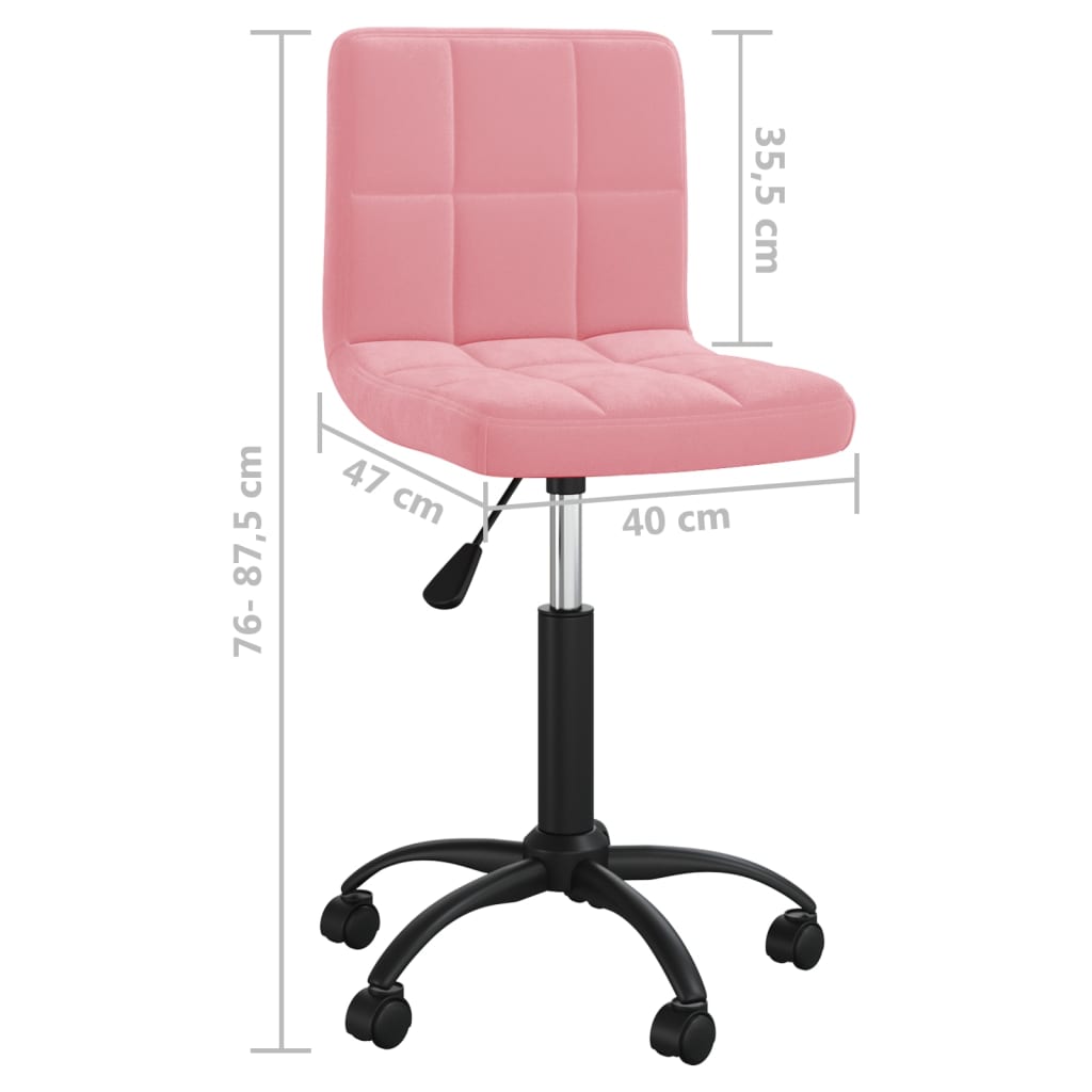 Scaun de bucatarie pivotant, catifea, roz, model 20 — imaginea 3