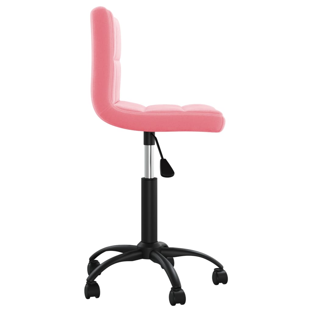 Scaun de bucatarie pivotant, catifea, roz, model 20 — imaginea 4