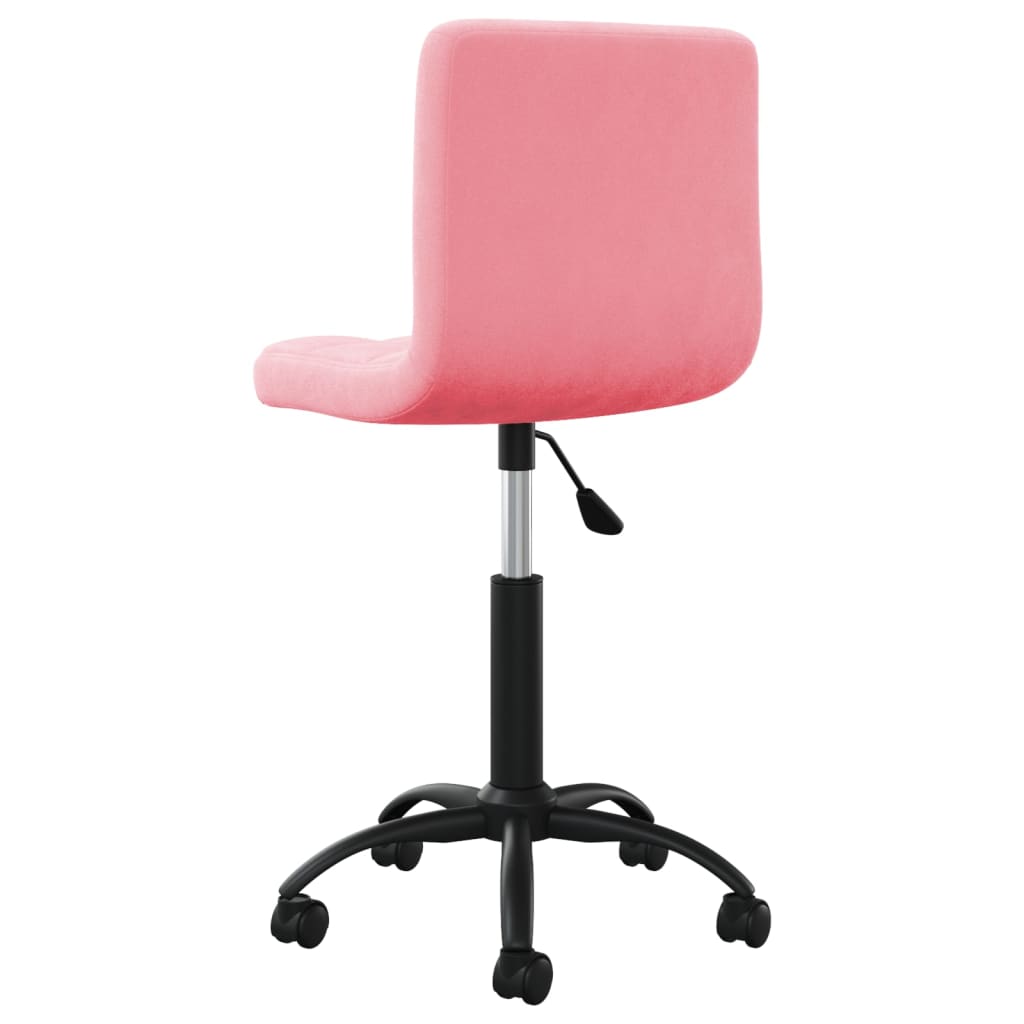 Scaun de bucatarie pivotant, catifea, roz, model 20 — imaginea 5