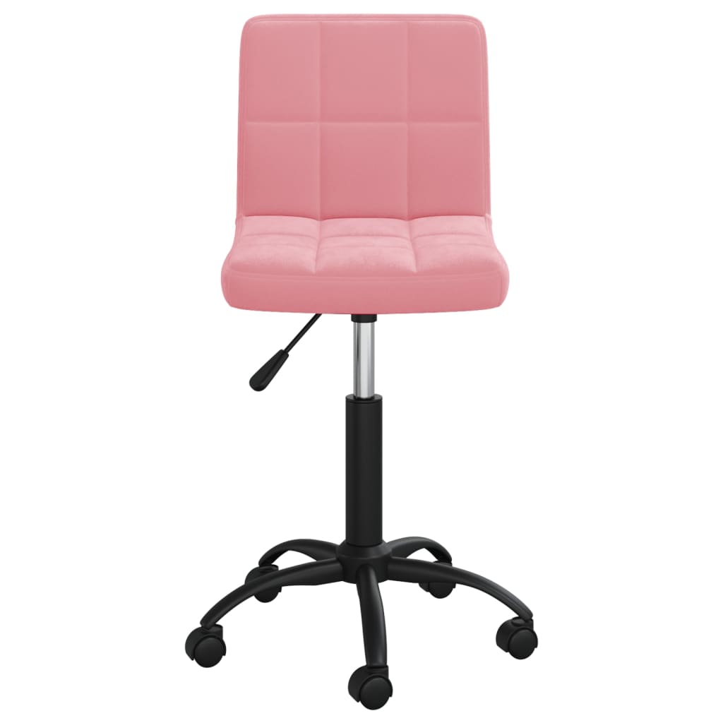 Scaun de bucatarie pivotant, catifea, roz, model 20 — imaginea 7