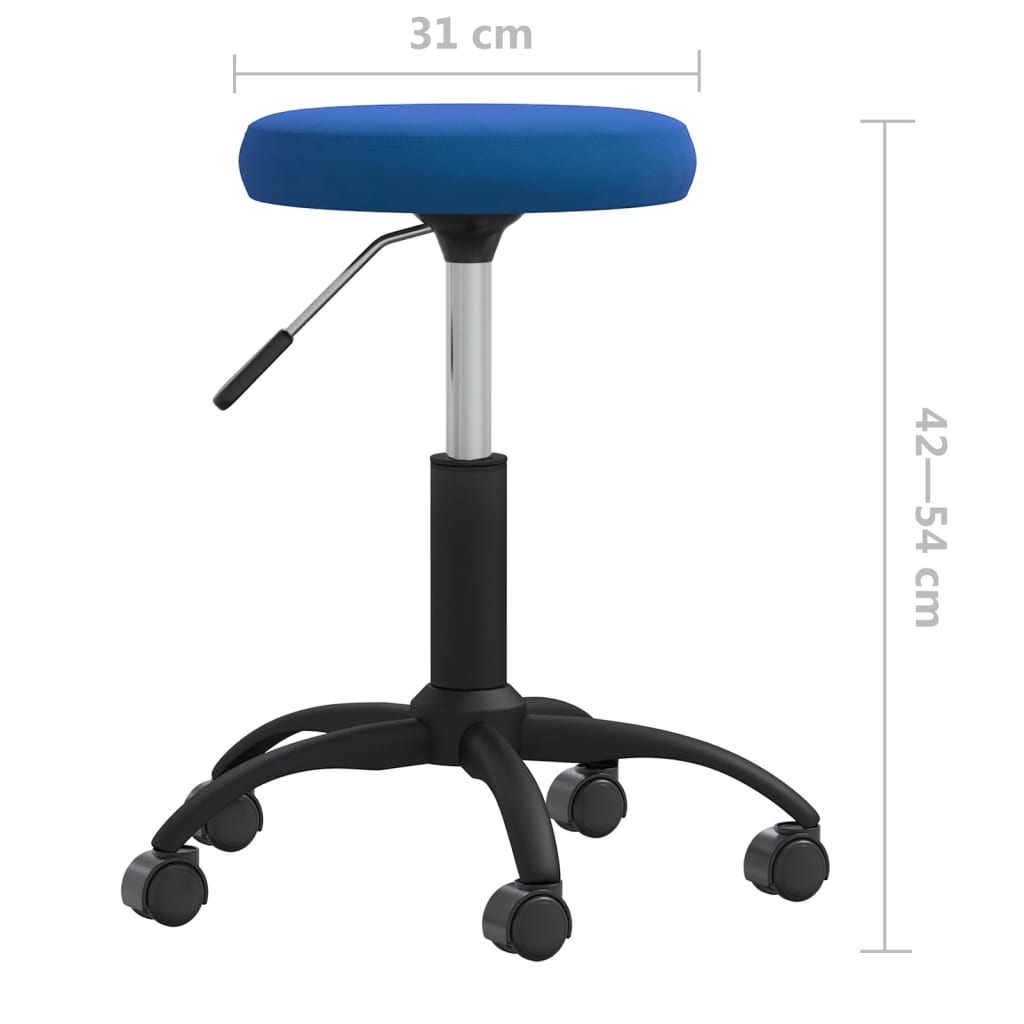 Scaun de bucatarie, catifea, albastru, model 3 — imaginea 2
